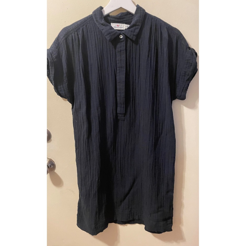 Vineyard Vines Women's Margo Seastitch Double Gauze Shirtdress